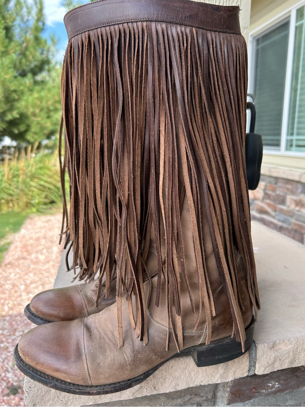RARE! Womens STETSON Handmade Leather FRINGED Bohemian Boots sz 9